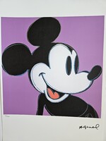 Andy Warhol - Mickey Mouse - eredetiséget igazoló tanúsítvánnyal - litográfia - pop art