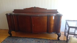 Antik barokk nagy tálaló szekrény