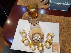 Retro pálinkás készlet a 70-as évekből újszerű hibátlan állapotban szocreál kádár