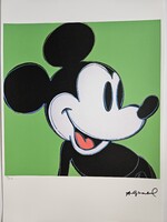 Andy Warhol - Mickey Mouse - eredetiséget igazoló tanúsítvánnyal - litográfia - pop art