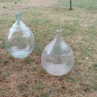 Üvegdemizson, boros ballon, 2db 28 literes