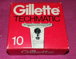 1970's évek USA - GILETTE TECHMATIC cserélhető borotvafej DOBOZÁVAL a képek szerint