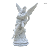 Psyché és Erósz a szerelem Istene mitológiai márvány szobor