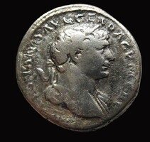 Roman Silver Denarius TRAJAN Rome with Spear COSV