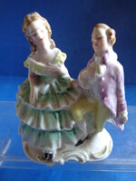 Antik WAGNER & APEL porcelán barokk pár