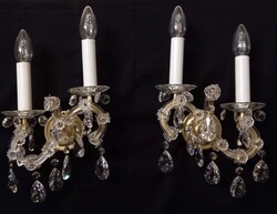 MÁRIA TERÉZIA STÍL ÓLOM KRISTÁLY FALIKAR PÁR