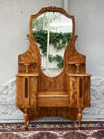 Antik előszobai hálószobai toalett tükör