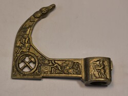 Réz bányász fokos fej, áttört