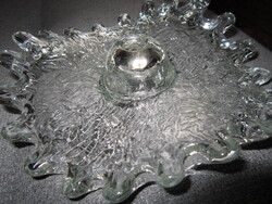 Vintage Ice Glass Candle Holder