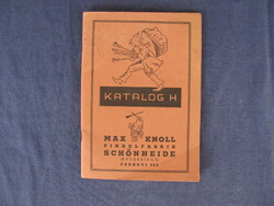 MAX KNOL ecset katalógus 1935....   AJÁNLAT?