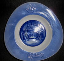 Carlsberg Denmark Vintage kék porcelán tányér elefántos