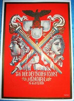 Antik 1939 postatiszta náci propaganda képeslap A német művészet napja eredeti a képek szerint