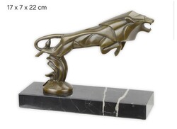 Art deco oroszlán bronzszobor