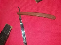 Antik 1910.cca MONARCHIA fa nyeles nyeles SOLINGEN borotva Deutzmann és fia fodrász a képek szerint