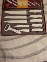 Messi Verona 5+1 darabos kerámiabevonatos késkészlet