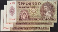 Magyarország 5 Pengő 1939 P-106 AUNC bankjegy