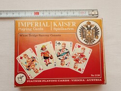 Kártya IMPERIAL 2138 PIATNIK játékkártyák lezárt dupla pakli nem használt