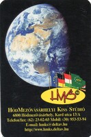Kártyanaptár: Kiss Studió, Hódmezővásárhely.