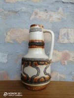 Retro kerámia váza, VEB Haldensleben,  Made in DDR- Mid Century