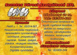 Kártyanaptár: Szentes.