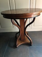 Kerek biedermeier asztal 75 cm átmérőjű