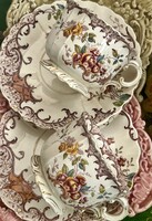 Sarreguemines fajansz teás csésze Fleury