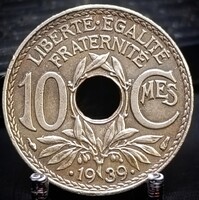 Franciaország 10 centime, 1939 D04H5V