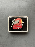 2000-es Forma-1 világbajnok kitűző ﻿Michael Schumacher