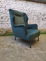 70'-ES ÉVEK FELÚJÍTOTT FÜLES FOTEL #129