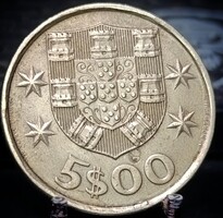Portugália 5 Escudo, 1984 A15E5V