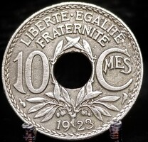 Franciaország 10 centime, 1923 Verdejel: ''Bőségszarú'' - Párizs D04F6V