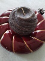 Kerámia, asztali - adventi koszorú  / kézműves