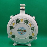 Hévíz  szuvenír,  Hollóházi  porcelán  kulacs