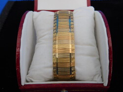 Arany több színű 18k női karlánc  49.3 gr