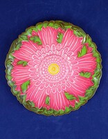 LÉLEGZETELÁLLÍTÓ ZSOLNAY JÚLIA TERVEZTE RÓZSASZÍN LÓTUSZ TÁNYÉR