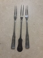 Antik ezüstözött villák – 2 db MET 60 + 1 db monogramos