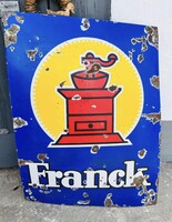 Régi Franck zománctábla