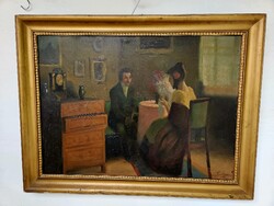 Szentessy László Biedermeier  Szoba enteriőr