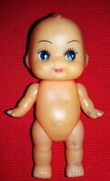 Retro japán keze -lába - feje mozgó gumi játék KEWPIE baba 12 cm képek szerint