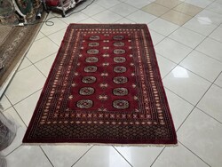 Extra puha vastag bokhara kézi 125x187 cm gyapjú perzsa szőnyeg FZ79