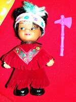 Retro német ANTON RÖEDLER -ARI indián játék baba eredeti csomagolásával játék hibátlan képek szerint