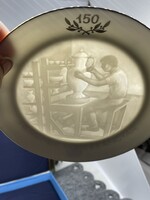HERENDI litofán 3D porcelán falitányér