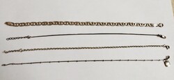 Silver anklet 4 pieces