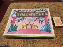 Retro hiánytalan a két bors ökröcske puzzle kirakó szocreál kifestő triál fejlesztő társasjáték b6