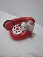 Telefonos Egér dekorációs persely