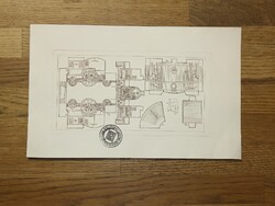 Rékassy Csaba rézkarc : mozdony