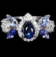 54 es Valodi Kianit Tanzanit 925 Ezust Gyürű