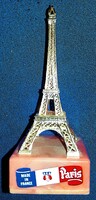 Régi 1970. -s évek Párizs Eiffel torony makett polcdísz levélnehezék kis szobor 14 cm képek szerint
