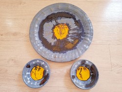 Polgár Ildikó (1942-2021) Ceramic Wall Plate Set