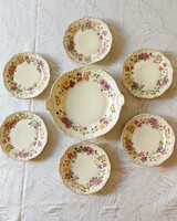 Zsolnay pillangó mintás desszertes készlet